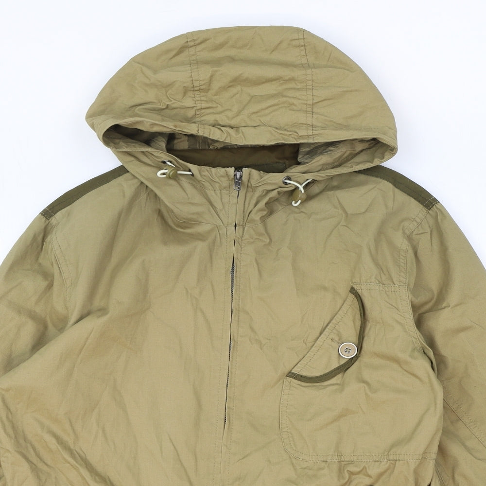 River Island Womens Beige Jacket Size S Zip