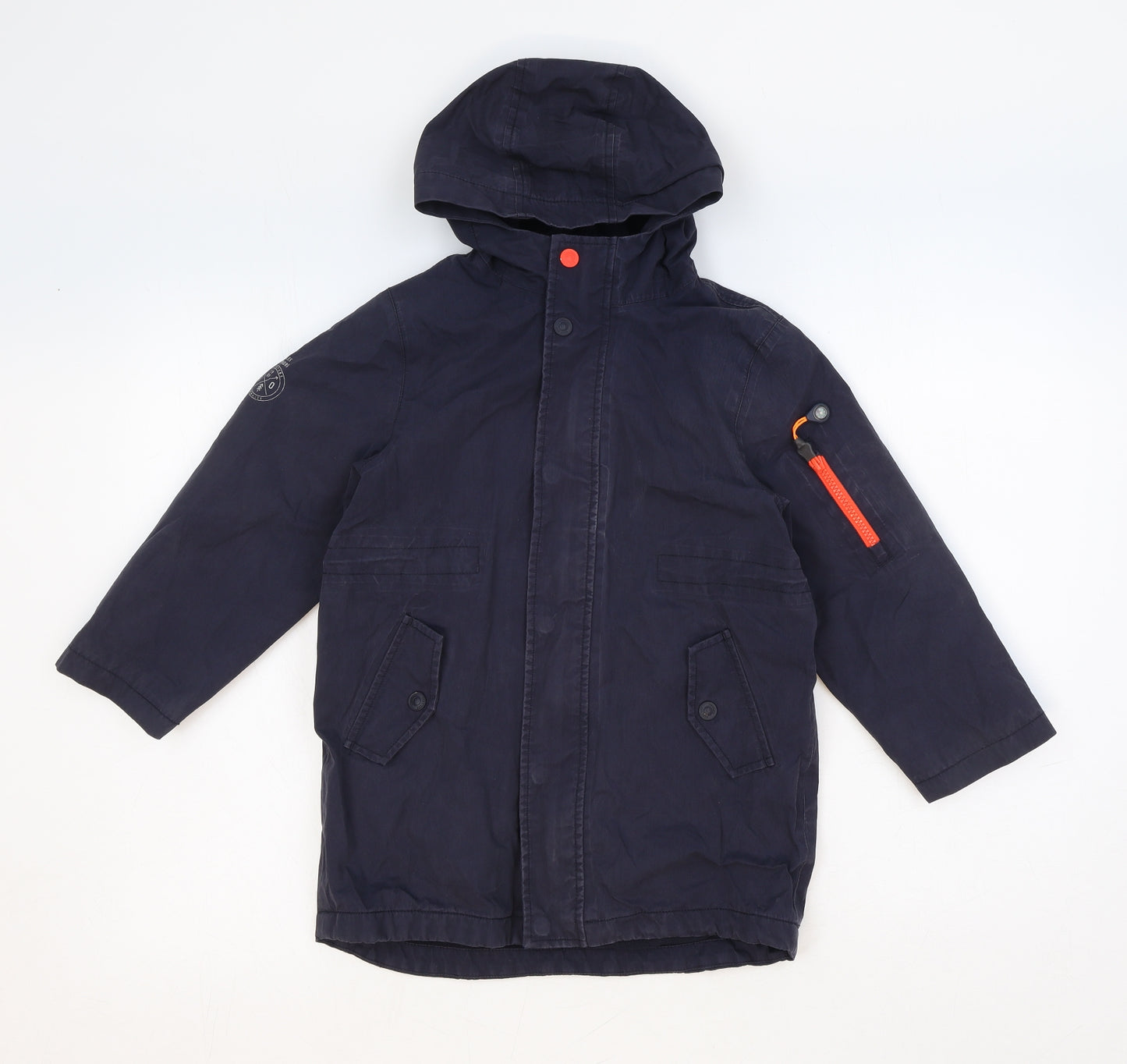 Joules Boys Blue Jacket Size 6 Years Zip