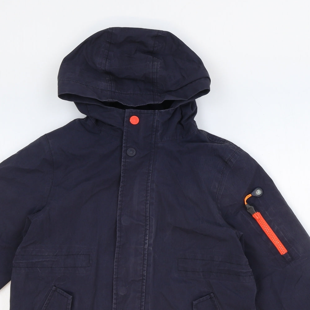 Joules Boys Blue Jacket Size 6 Years Zip