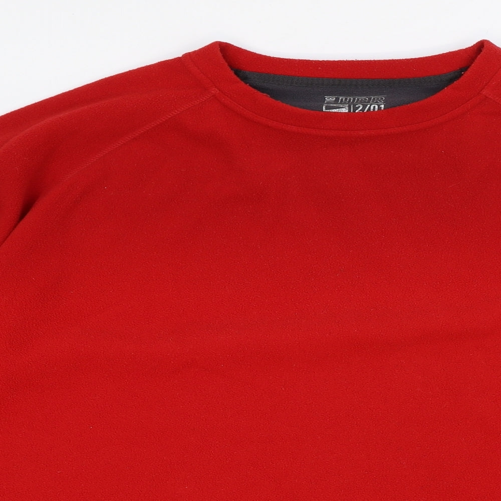 Marks and Spencer Mens Red Polyester Pullover Sweatshirt Size XL