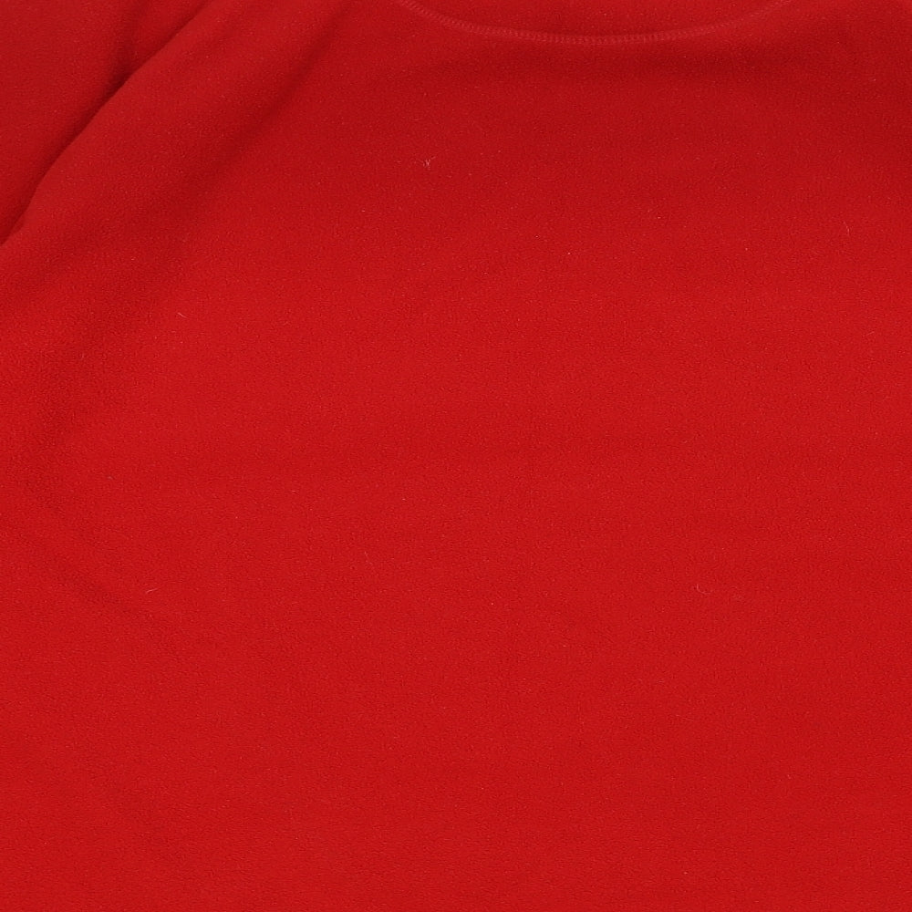 Marks and Spencer Mens Red Polyester Pullover Sweatshirt Size XL