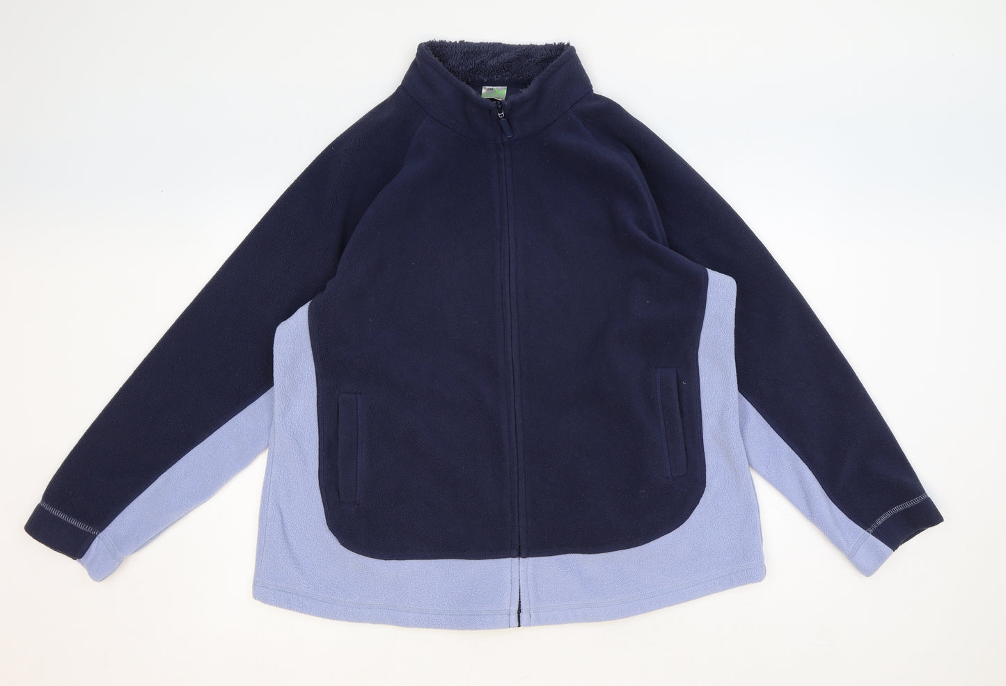 Marks and Spencer Womens Blue Jacket Size 20 Zip
