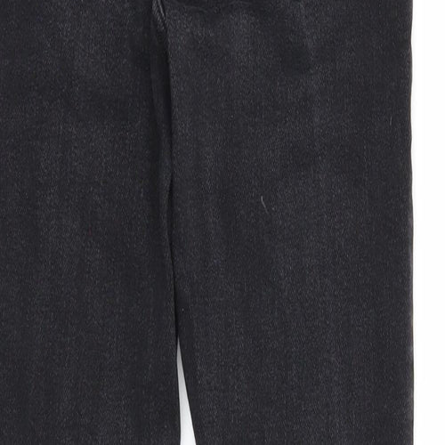 New Look Womens Black Cotton Skinny Jeans Size 10 Extra-Slim Zip