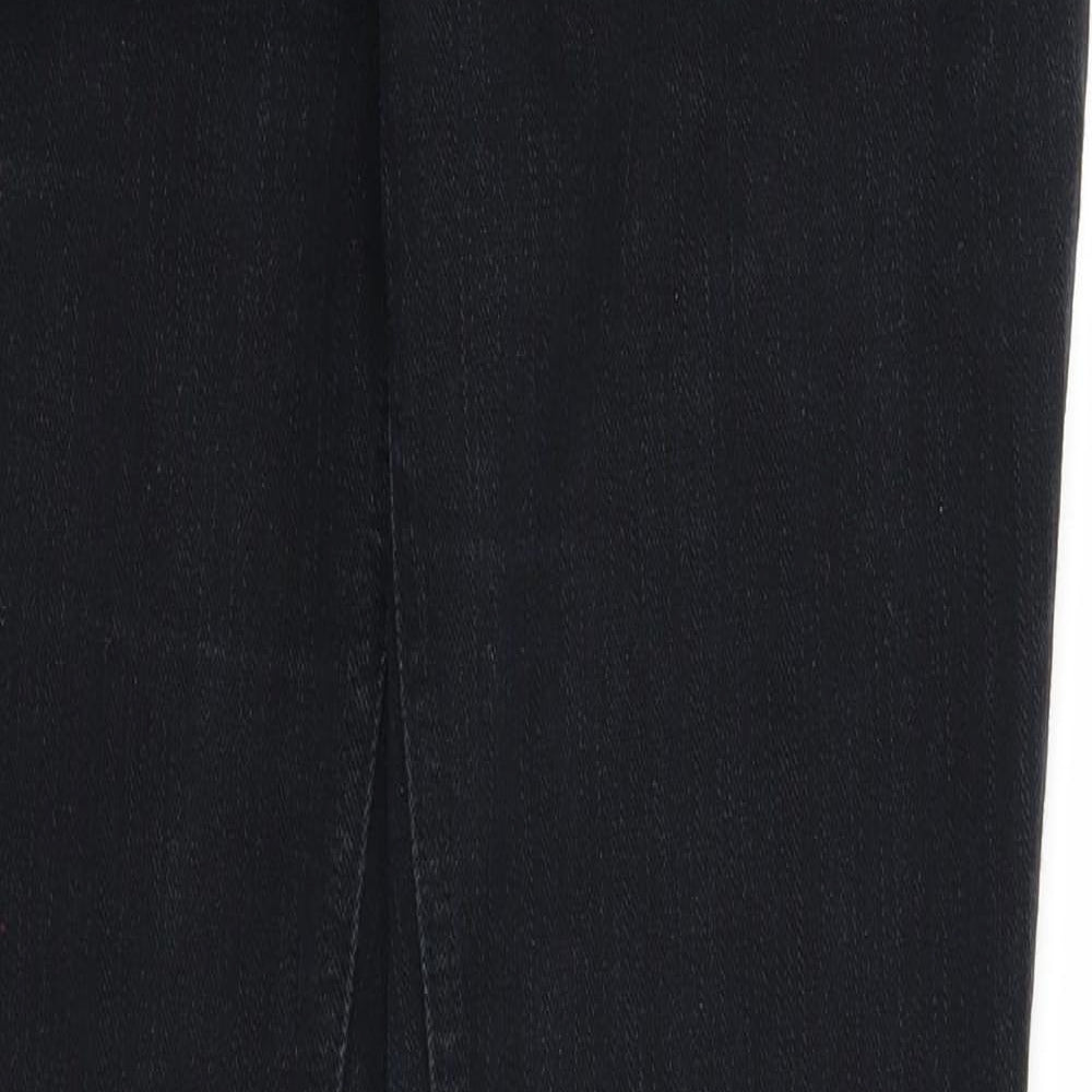Red Herring Womens Blue Cotton Straight Jeans Size 12 Regular Zip