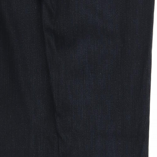 Red Herring Womens Blue Cotton Straight Jeans Size 12 Regular Zip