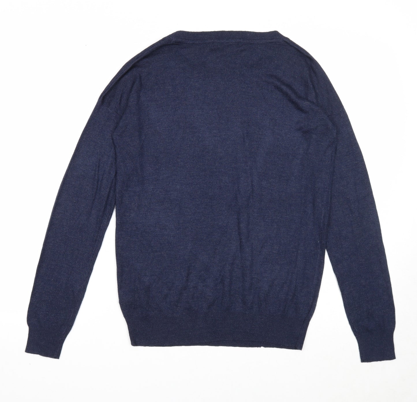 Atmosphere Womens Blue Boat Neck Viscose Pullover Jumper Size 8
