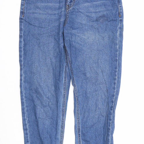 Uncivilised Mens Blue Cotton Skinny Jeans Size 26 in Regular Zip - Turn Up