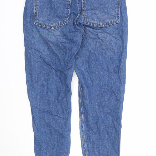 Uncivilised Mens Blue Cotton Skinny Jeans Size 26 in Regular Zip - Turn Up