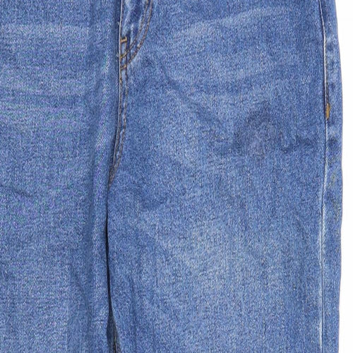 Uncivilised Mens Blue Cotton Skinny Jeans Size 26 in Regular Zip - Turn Up