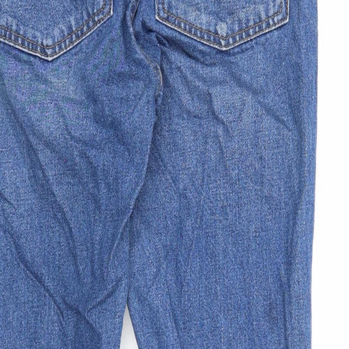 Uncivilised Mens Blue Cotton Skinny Jeans Size 26 in Regular Zip - Turn Up