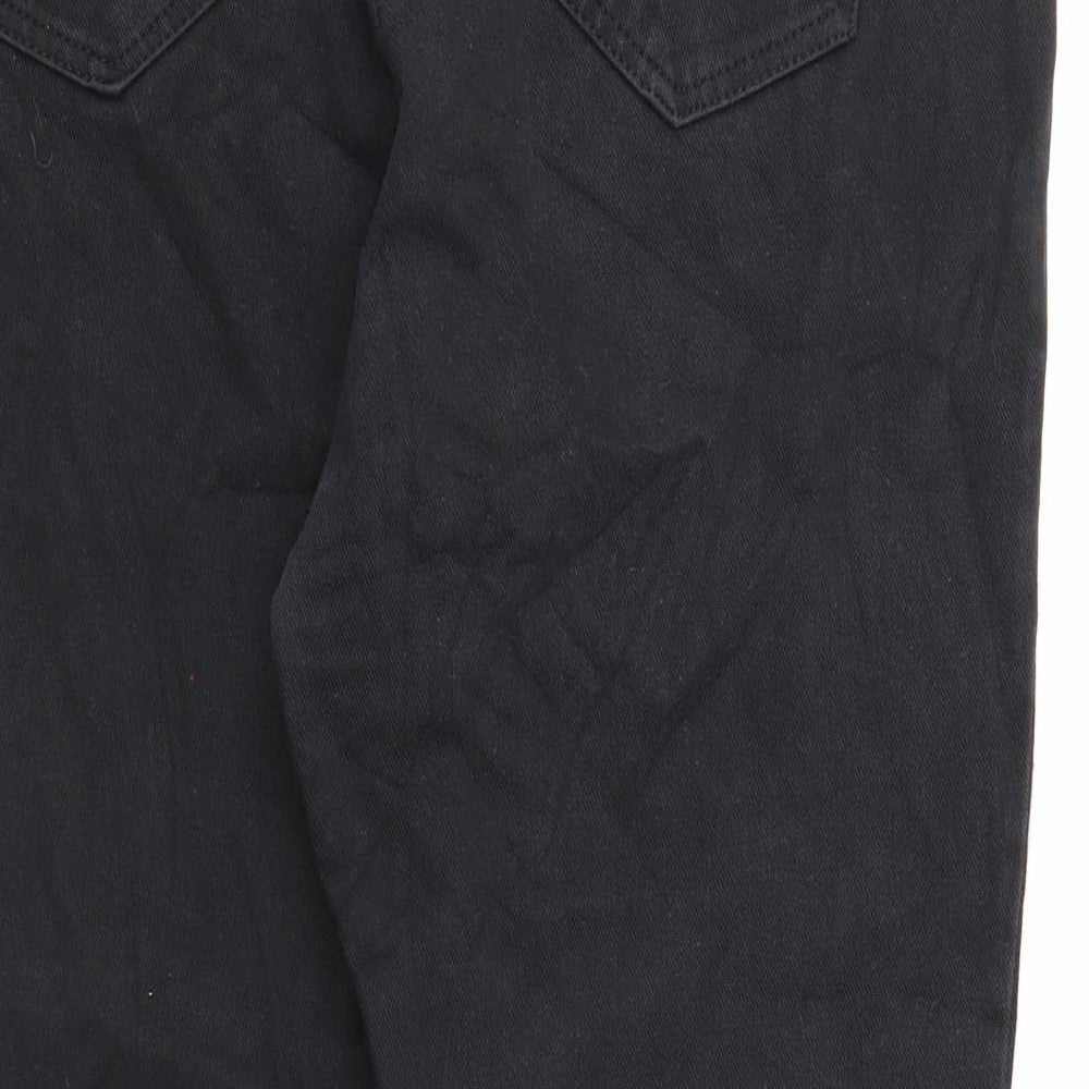 Marks and Spencer Womens Black Cotton Jegging Jeans Size 18 Regular