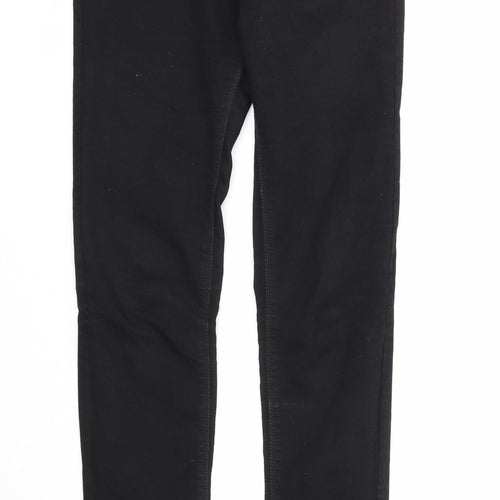 Denim & Co. Womens Black Cotton Skinny Jeans Size 10 Regular Zip
