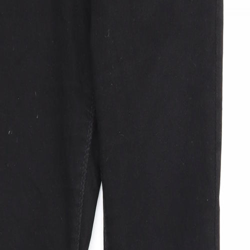 Denim & Co. Womens Black Cotton Skinny Jeans Size 10 Regular Zip