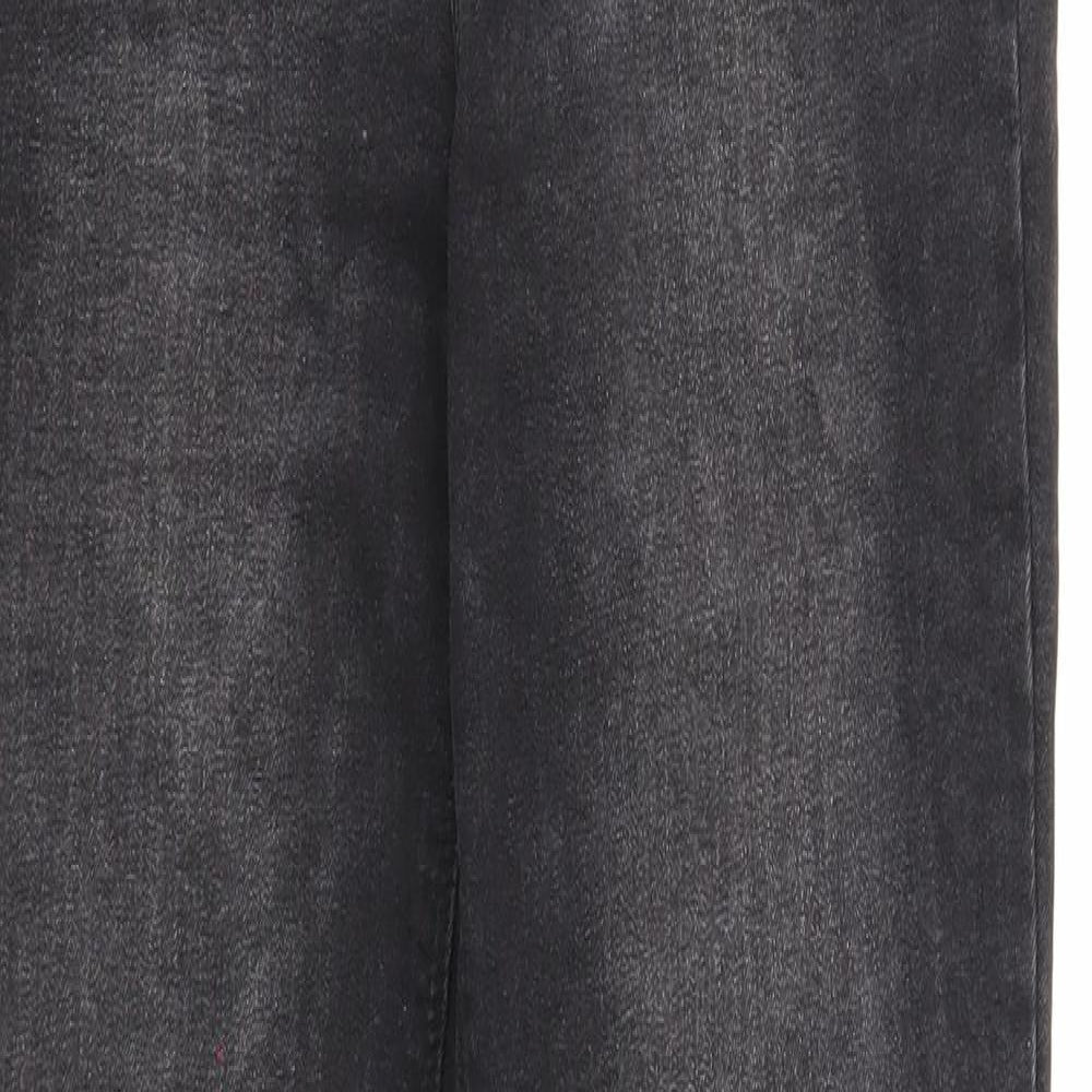 Denim & Co. Womens Black Cotton Skinny Jeans Size 12 Regular Zip