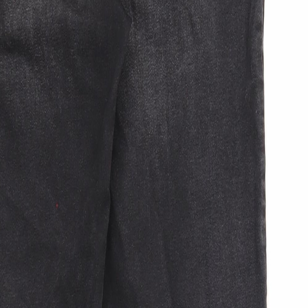 Denim & Co. Womens Black Cotton Skinny Jeans Size 12 Regular Zip