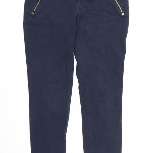 Holly & Whyte Womens Blue Cotton Skinny Jeans Size 14 Regular Zip