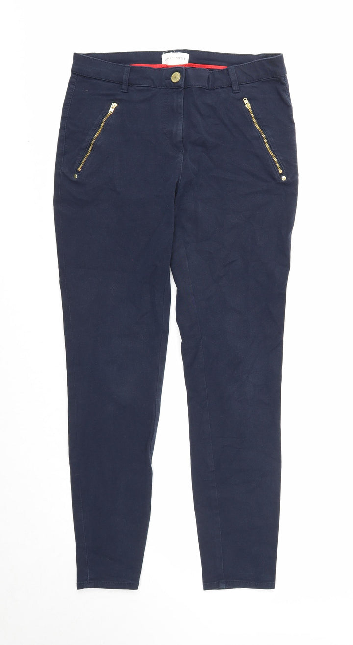 Holly & Whyte Womens Blue Cotton Skinny Jeans Size 14 Regular Zip