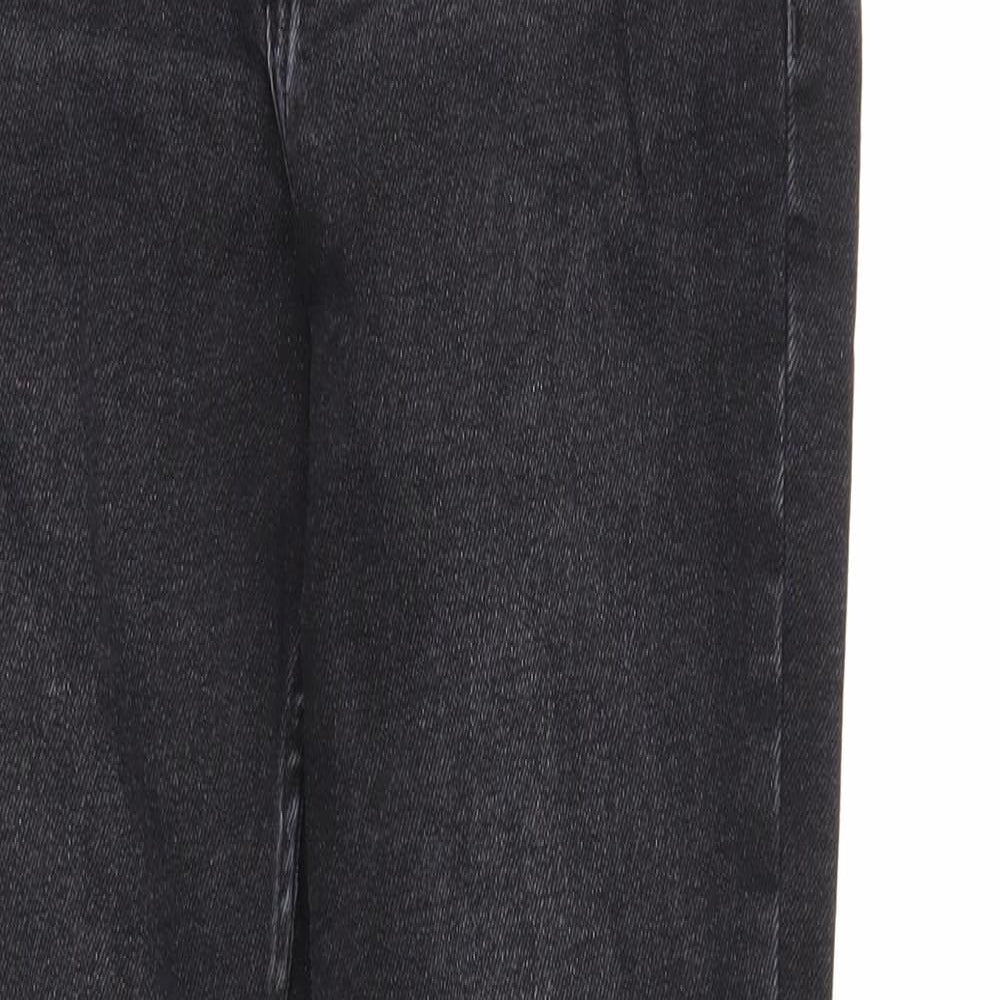 MNG Womens Black Cotton Skinny Jeans Size 10 Regular Zip