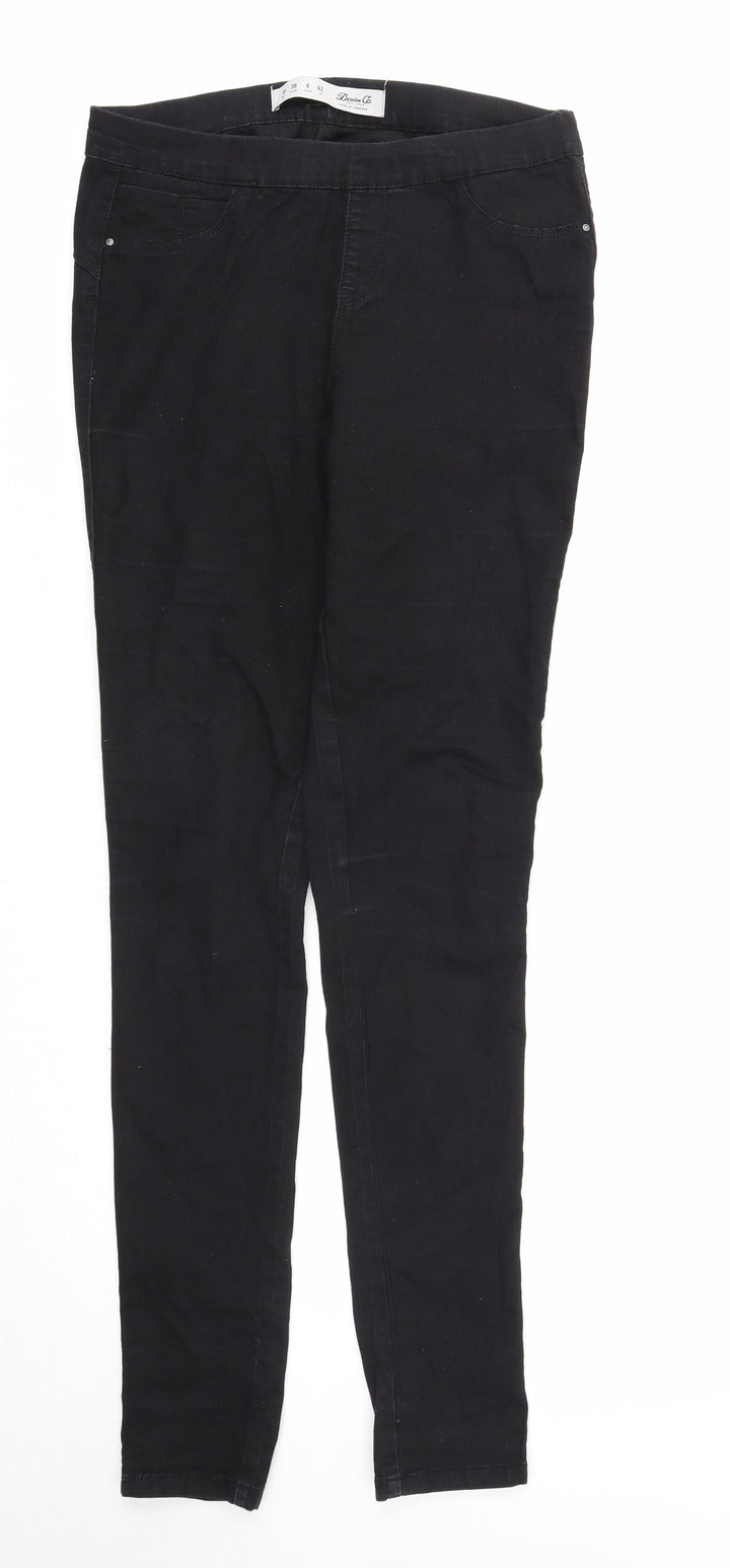 Denim & Co. Womens Black Cotton Jegging Jeans Size 10 Regular