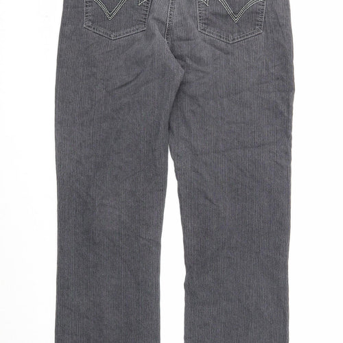 Millers Womens Black Cotton Straight Jeans Size 10 Regular Zip