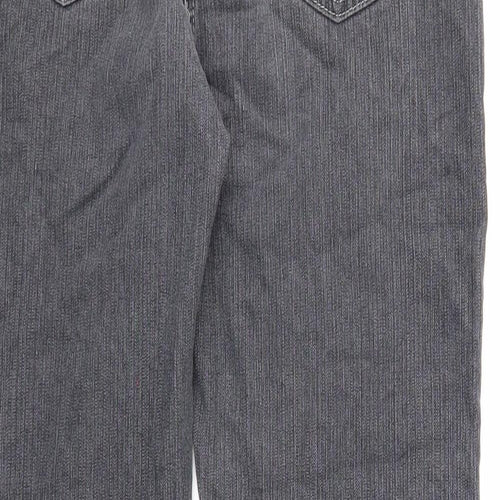Millers Womens Black Cotton Straight Jeans Size 10 Regular Zip