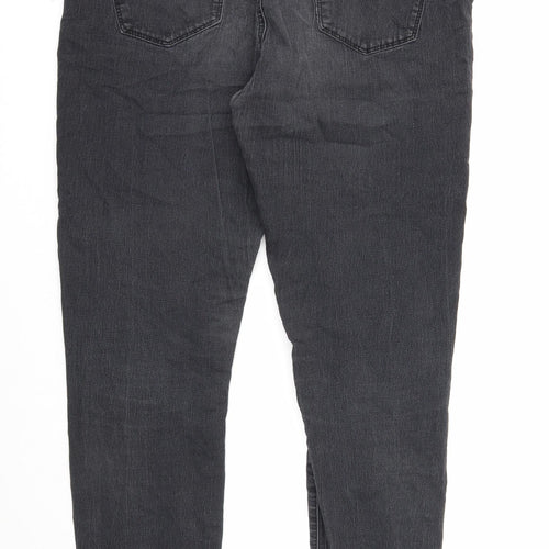 Originals Womens Black Cotton Skinny Jeans Size 14 Regular Zip