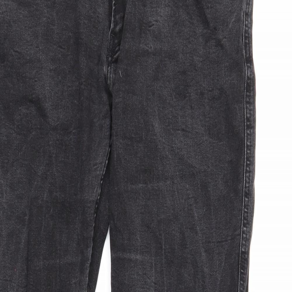 Replay Mens Black Cotton Straight Jeans Size 34 in L32 in Regular Button