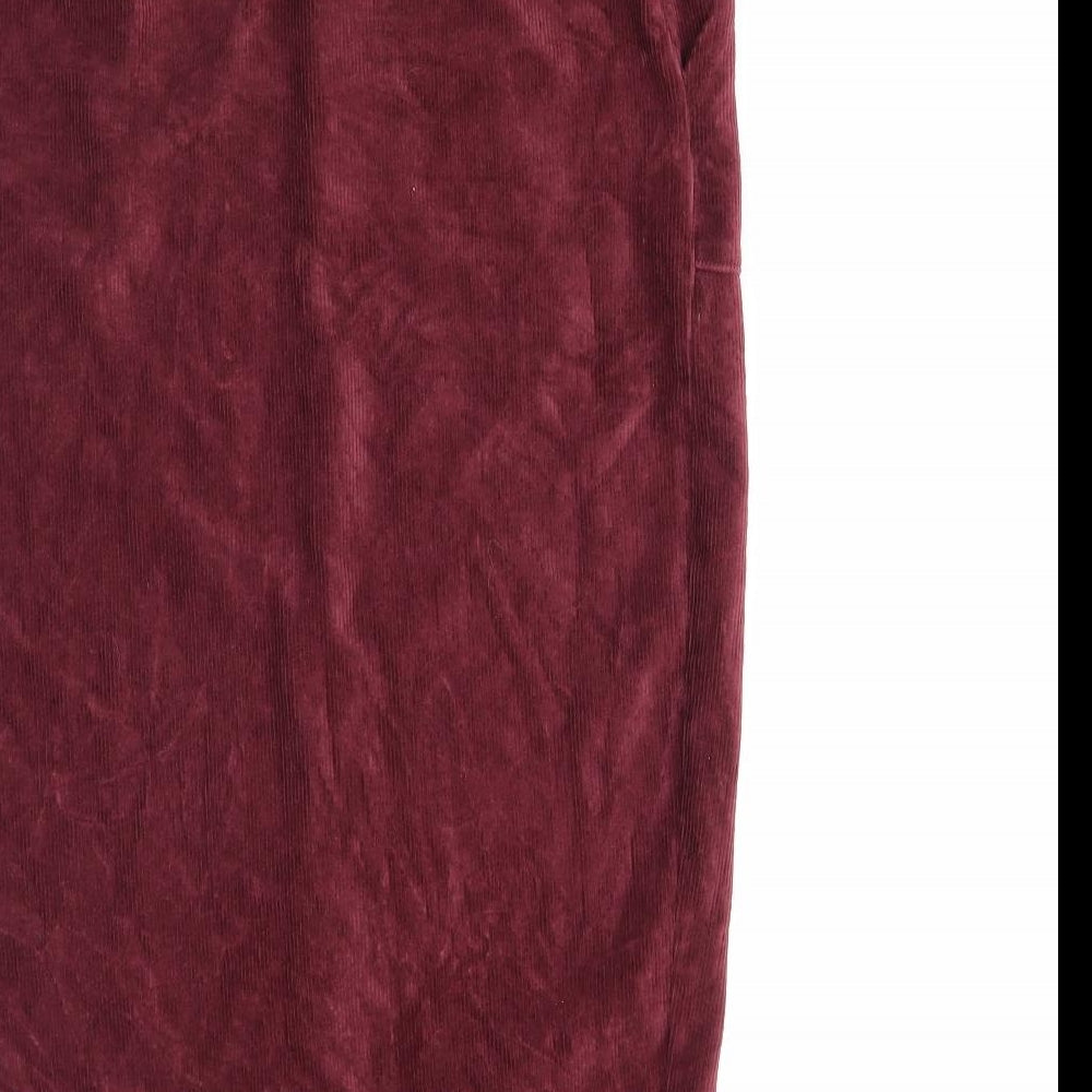 TU Womens Purple Cotton Straight & Pencil Skirt Size 12