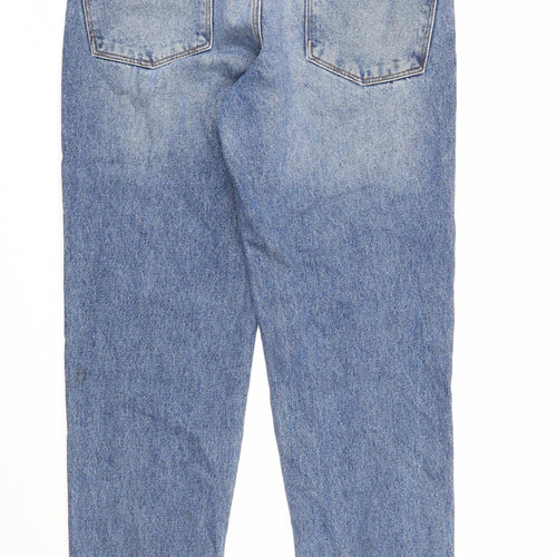 ASOS Mens Blue Cotton Straight Jeans Size 30 in L32 in Regular Zip