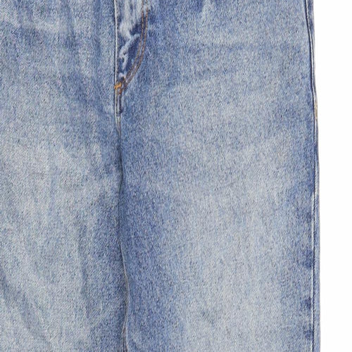 ASOS Mens Blue Cotton Straight Jeans Size 30 in L32 in Regular Zip