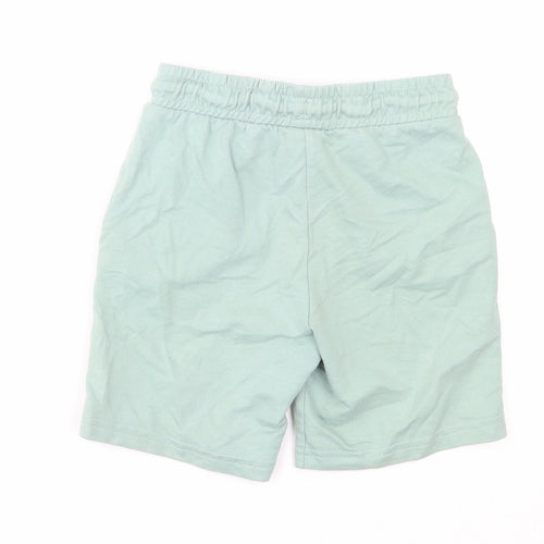 Jurassic Park Boys Green Cotton Sweat Shorts Size 6-7 Years Regular Drawstring