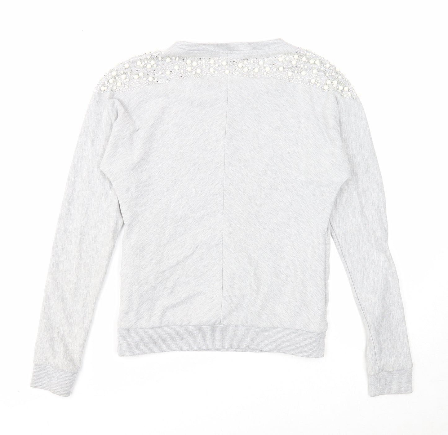 Emma & Ashley Womens Grey Cotton Pullover Sweatshirt Size S Pullover