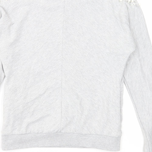 Emma & Ashley Womens Grey Cotton Pullover Sweatshirt Size S Pullover