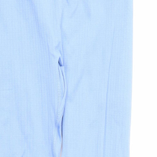 Mango Womens Blue Polyester Compression Leggings Size S Regular Pullover