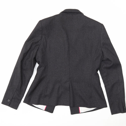 NEXT Womens Grey Polyester Jacket Suit Jacket Size 14