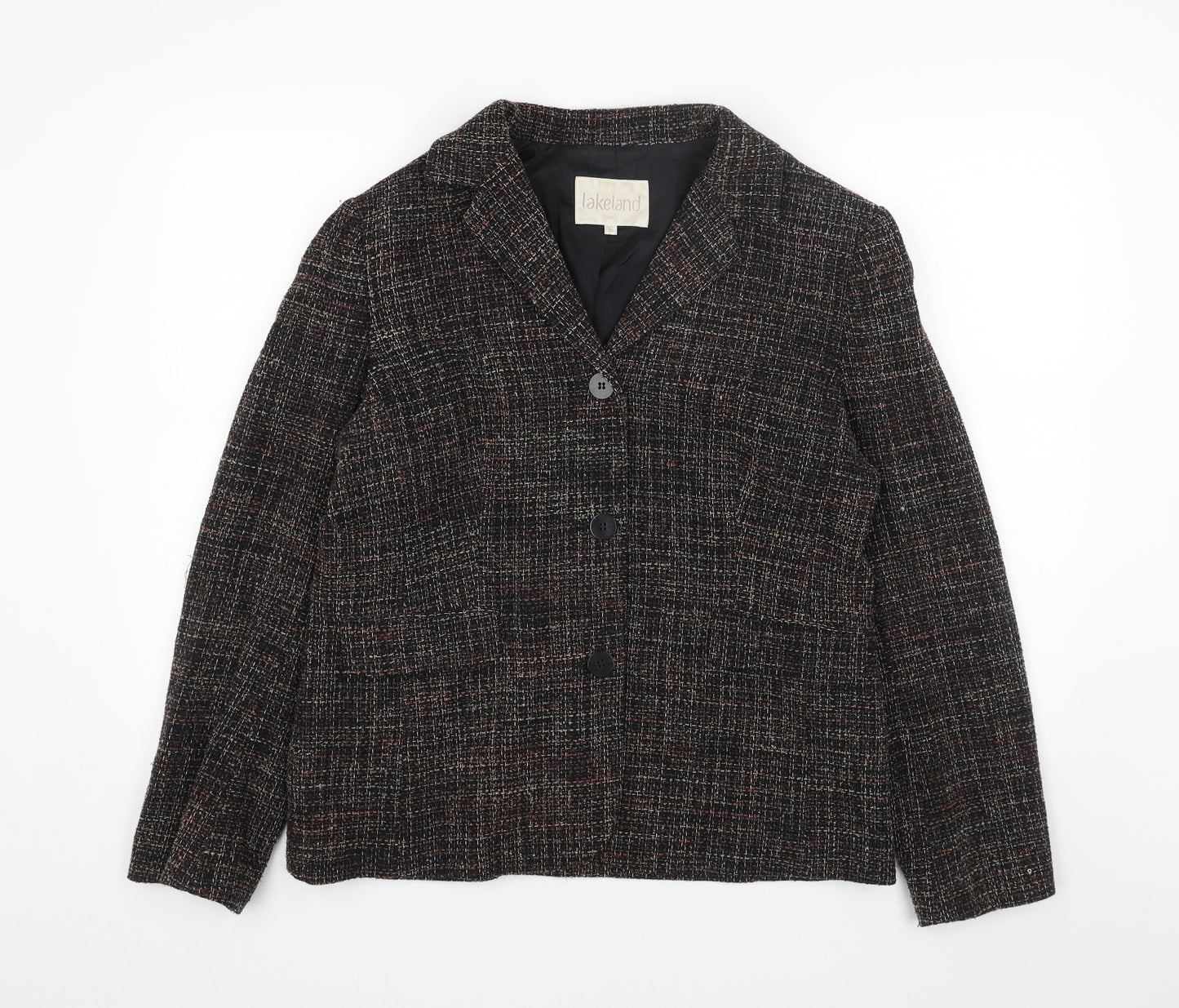 Lakeland Womens Grey Jacket Blazer Size 16 Button