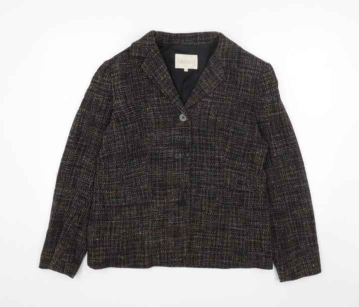 Lakeland Womens Grey Jacket Blazer Size 16 Button