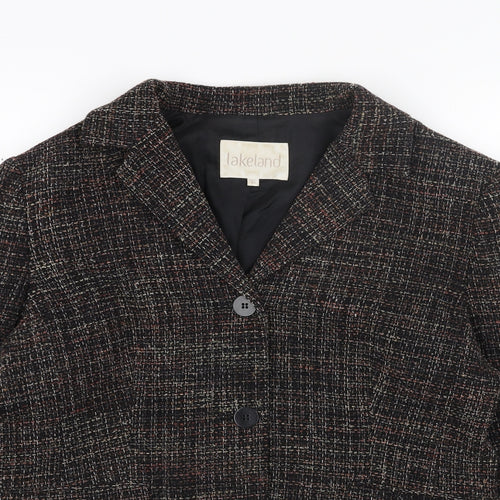 Lakeland Womens Grey Jacket Blazer Size 16 Button