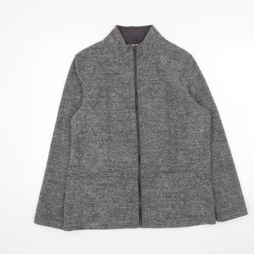 Marks and Spencer Womens Grey Jacket Size 12 Zip