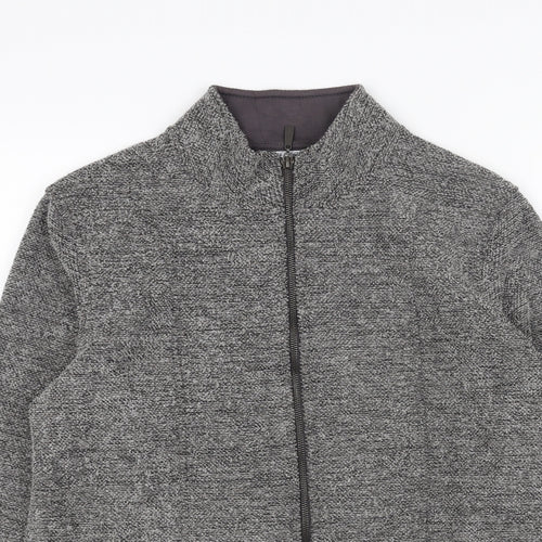 Marks and Spencer Womens Grey Jacket Size 12 Zip