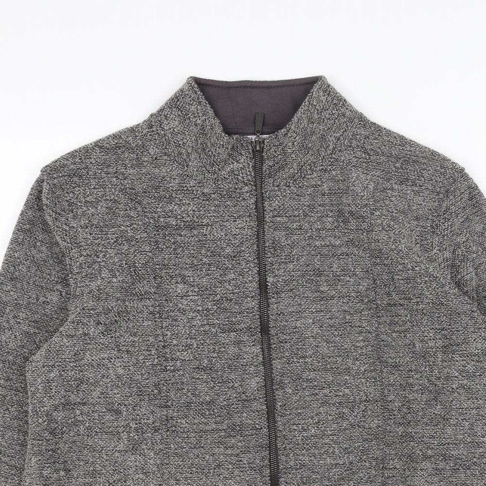 Marks and Spencer Womens Grey Jacket Size 12 Zip