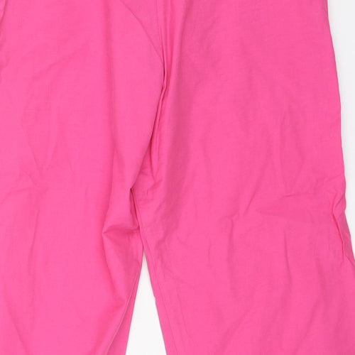 team adventure Womens Pink Cotton Bermuda Shorts Size S L18 in Regular Drawstring