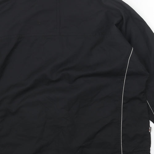 FIVE Womens Black Polyester Pullover Sweatshirt Size 10 Zip