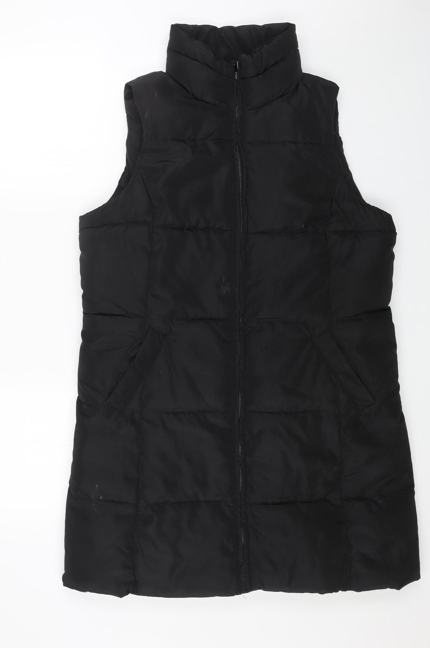 PEBBLE BAY Womens Black Gilet Jacket Size 14 Zip