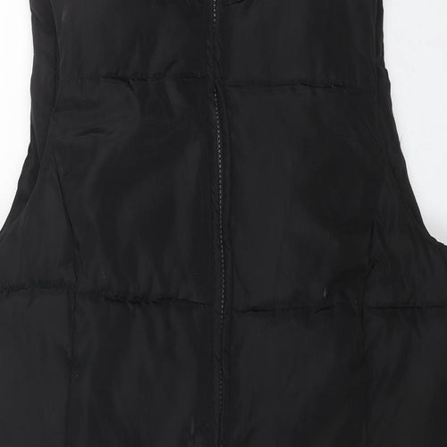 PEBBLE BAY Womens Black Gilet Jacket Size 14 Zip