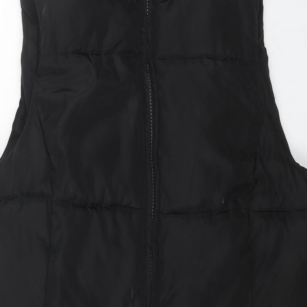 PEBBLE BAY Womens Black Gilet Jacket Size 14 Zip