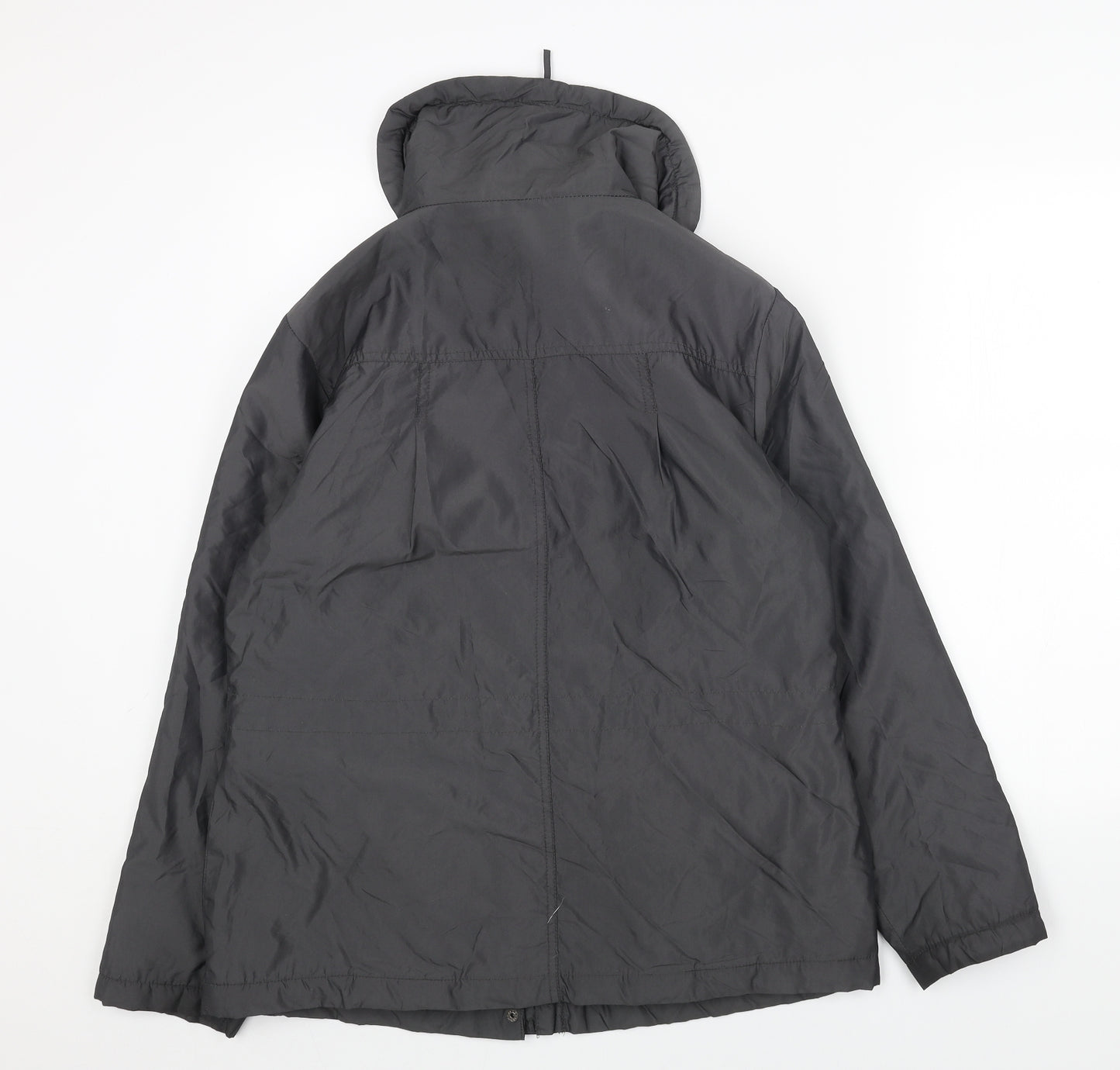 Marks and Spencer Womens Grey Jacket Size 14 Zip