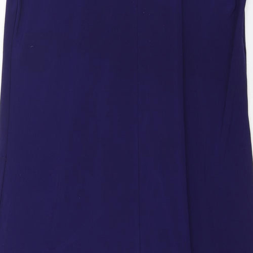 Jones Wear Womens Purple Polyester Shift Size 8 Scoop Neck Pullover