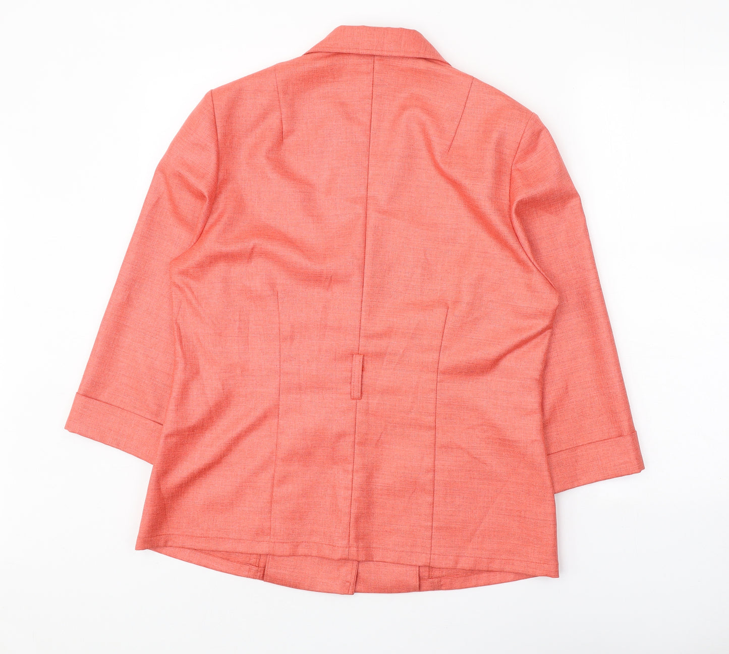 Sommermann Womens Pink Polyester Jacket Blazer Size 12