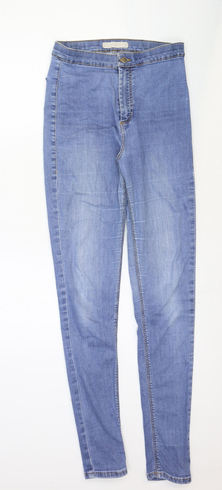 Preworn Womens Blue Cotton Jegging Jeans Size 28 in Regular Button